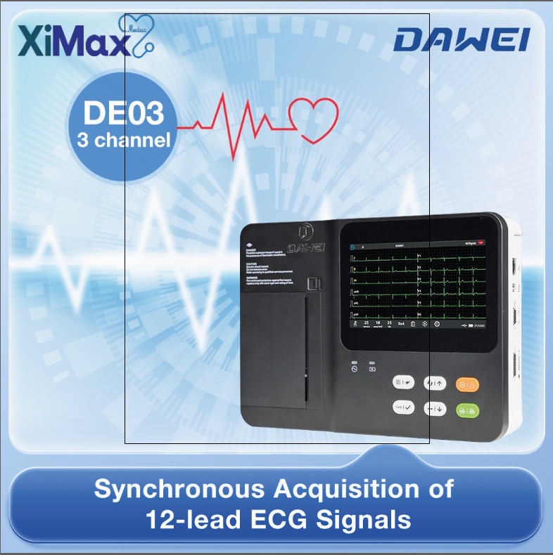 3 Channel ECG Machine