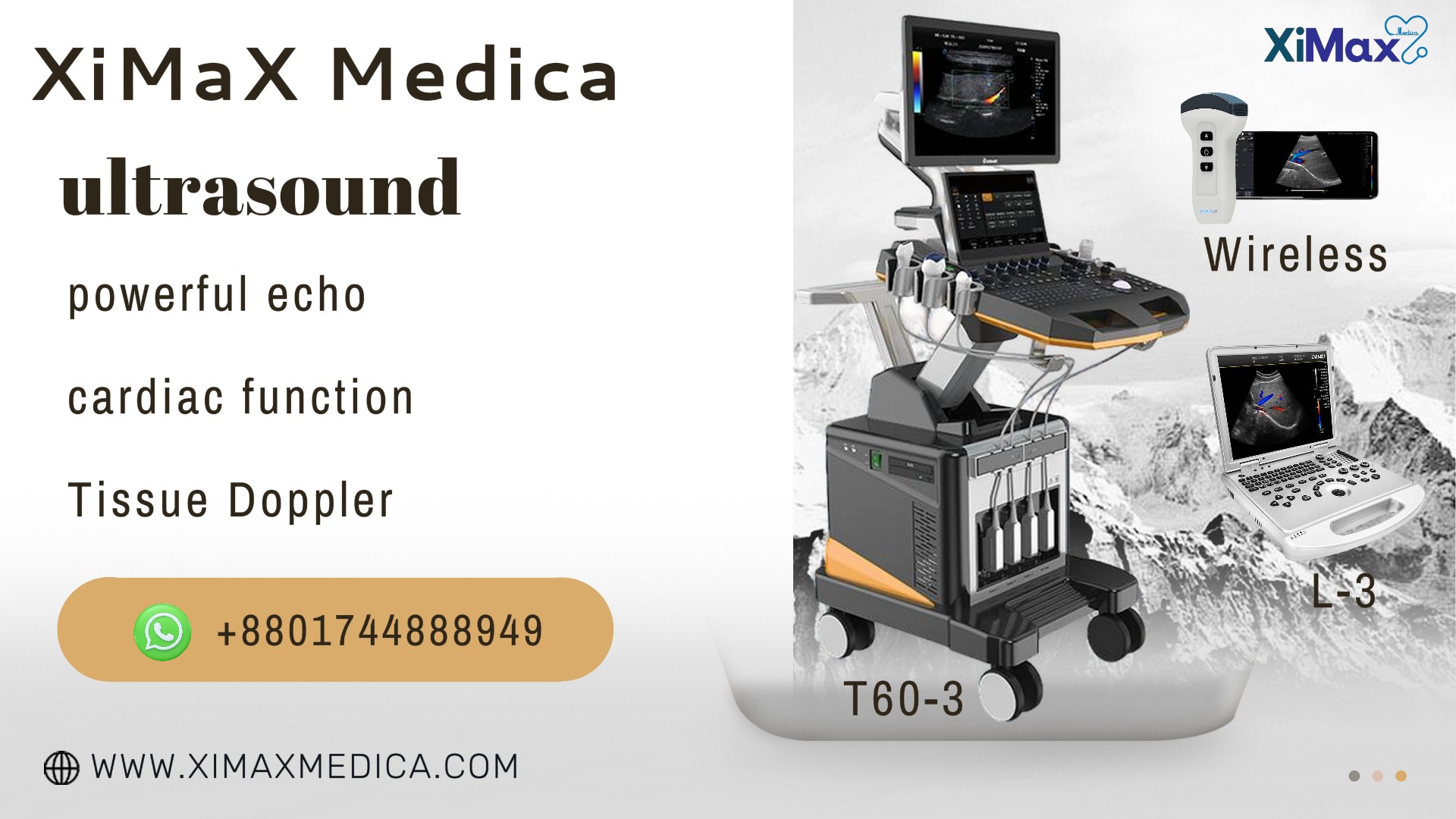 Trolley Color Doppler Ultrasound